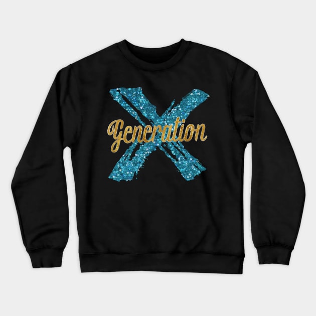 Generation X Crewneck Sweatshirt by PurplePeacock